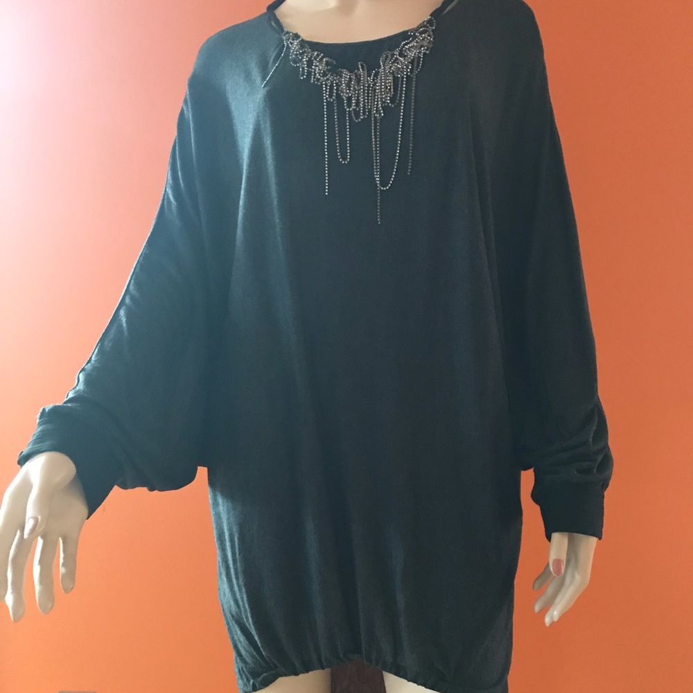 NWT$1090 FENDI  RUNWAY NECKLESS SWEATER TUNIC DRESS  40